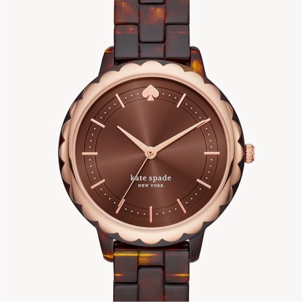 NWT Kate Spade Morningside Tortoise Acetate watch - 38 mm